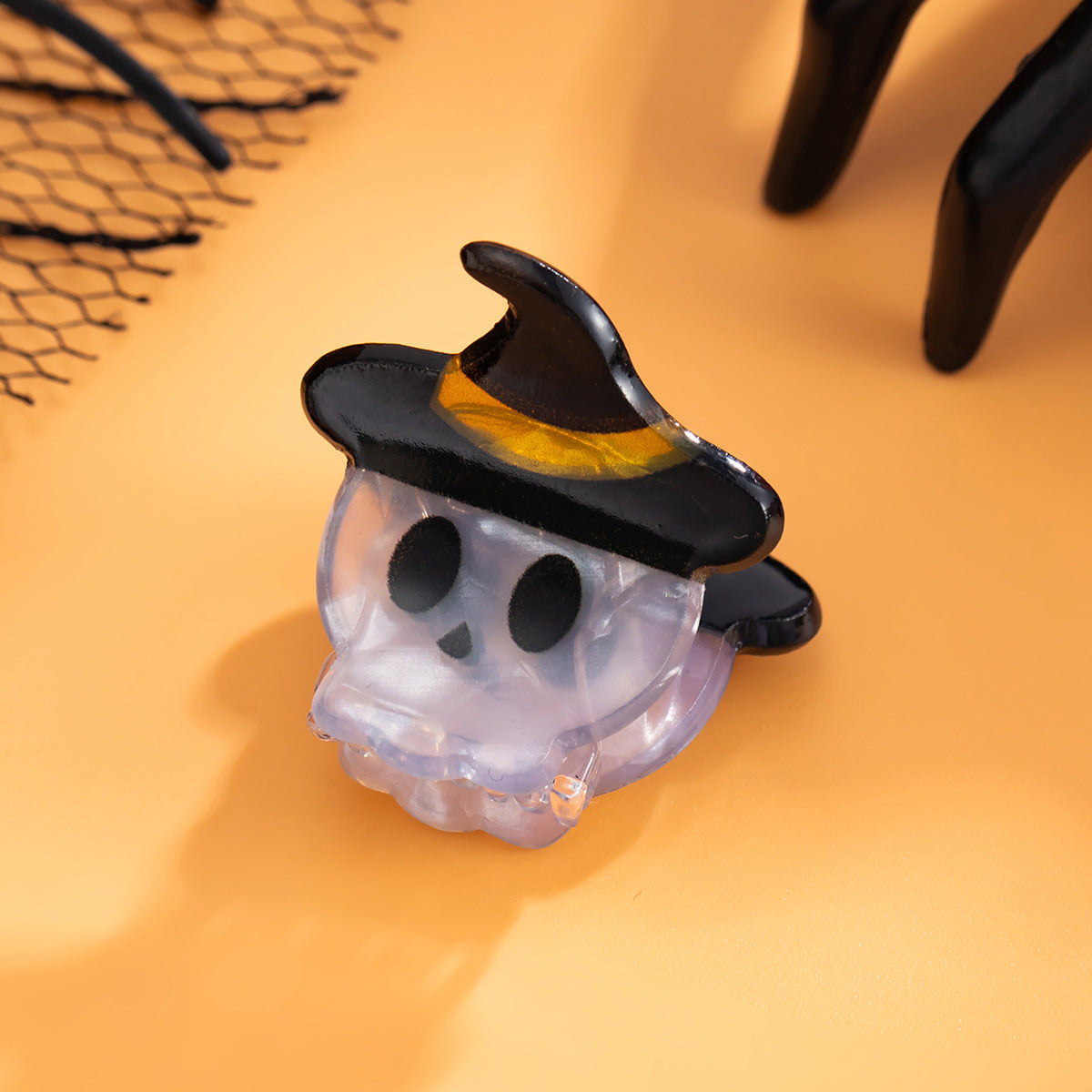 Cute Halloween Spider Ghost Mini Hair Claw