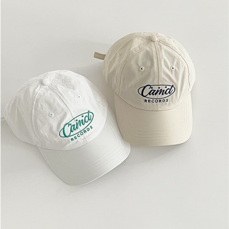 Solid Color Letter Embroidered Baseball Cap