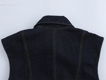 Casual Sleeveless Vest Top and Jean Sets