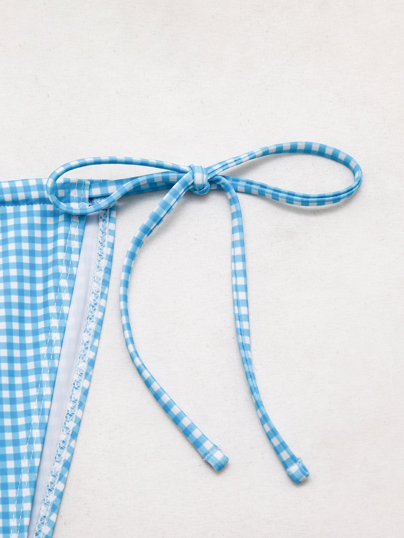 Cute Floral Gingham Bikini Swimwear