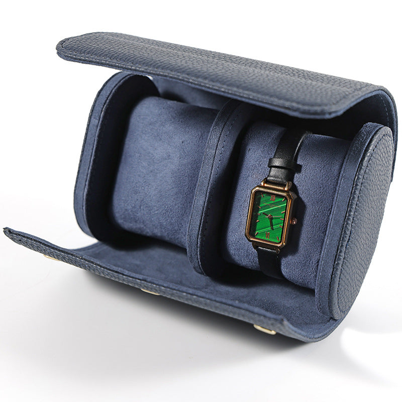 Portable PU Leather Watch Roll Organizer