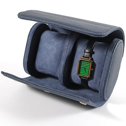 Portable PU Leather Watch Roll Organizer