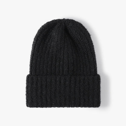 Simple Solid Color Knit Hat Lengthen Beanie