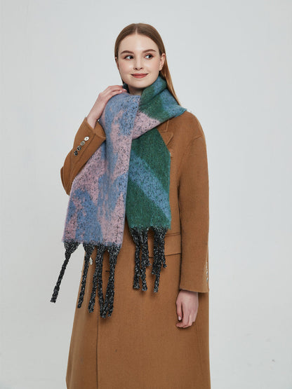 Patchwork Color Star Print Scarves