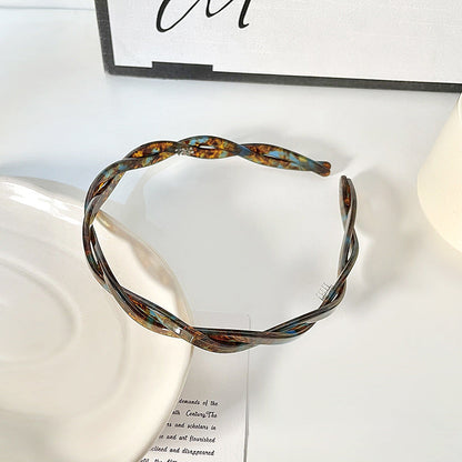 Simple Twist Colorful Acrylic Headbands
