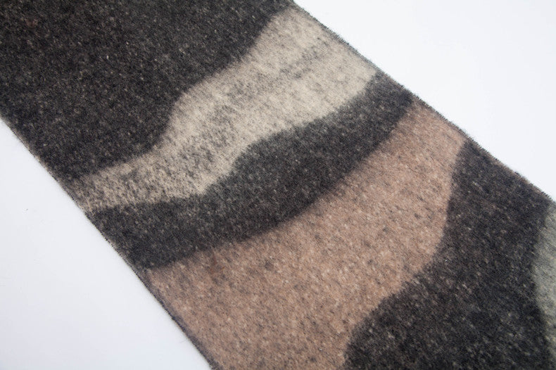 Comtrast Color Tassel Mohair Scarves