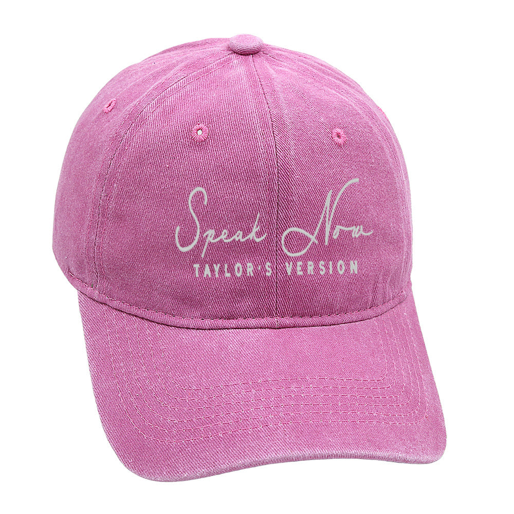 Vintage Letter Embroidered Distressed Baseball Caps