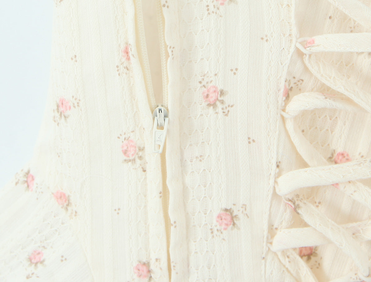 Trendy Floral Crop Top and Skirt Set