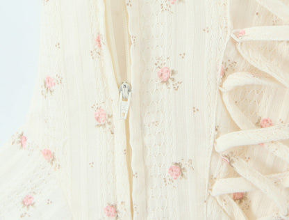 Trendy Floral Crop Top and Skirt Set