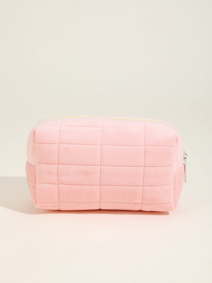 Solid Color Cute Square Make Up Bag