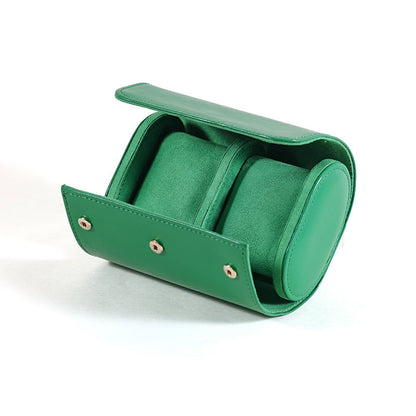 Portable PU Leather Watch Roll Organizer