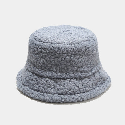 Solid Color Simple Lambswool Winter Buckrt Hats