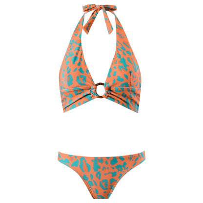 Leopard String Bikini Swimwear Mesh Cover