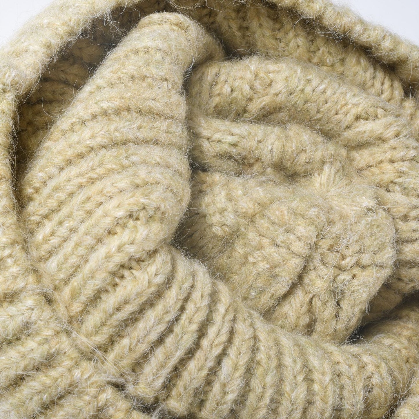 Twist Jacquard Knit Hat Solid Color Beanie