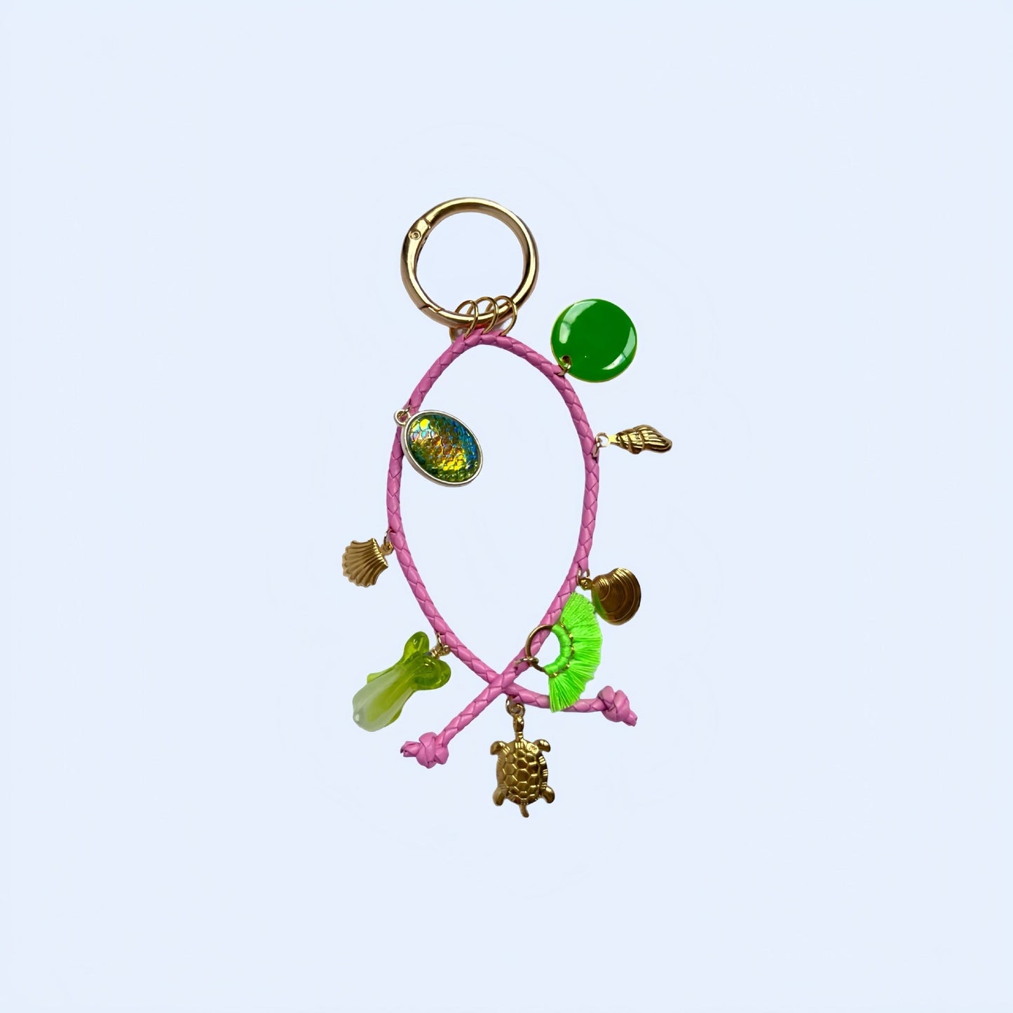 Retro Ocean Pendant Braided Bag Charms