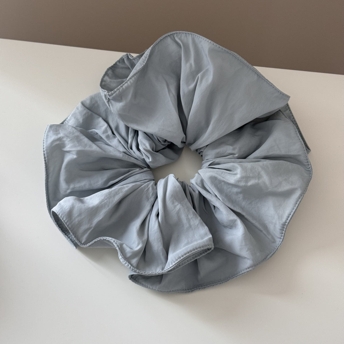 Solid Color Oversized Ruffled Hair Scrunchies