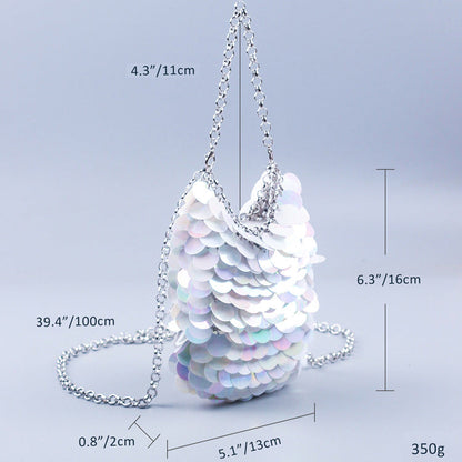 Glitter Sequin Bag Handmade Shoulder Bag