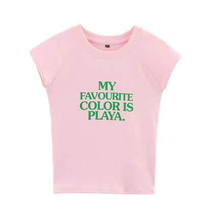 Fashion Sleeveless Crew Neck Crop Top