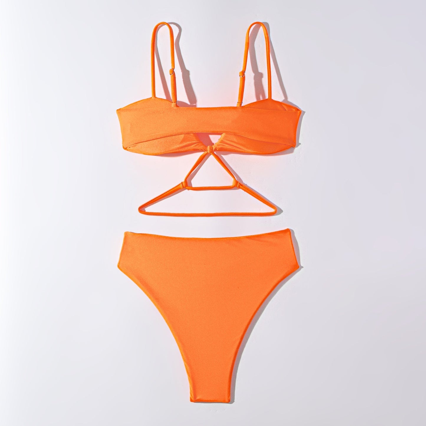 Solid Color String Backless Sexy Swimwear