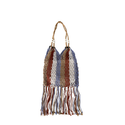 Handmade Shoulder Tassel Woven Bag