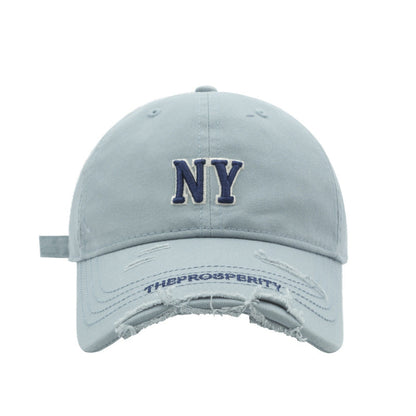 Ripped Letter Embroidered Baseball Caps