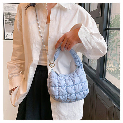 Cute Cloud Puffer Chain Mini Handbag