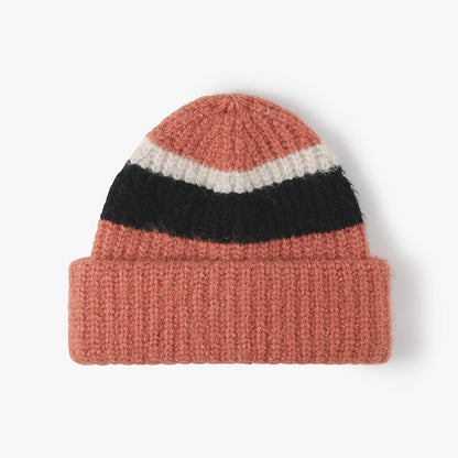 Winter Thicken Cuff Knit Wool Beanie
