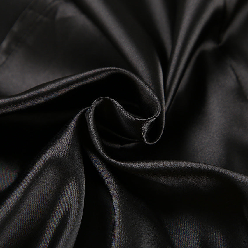 Flounce Solid Color Sexy Sleepwear Sets