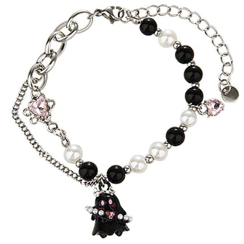 Halloween Cute Ghost Beaded Chain Bracelets