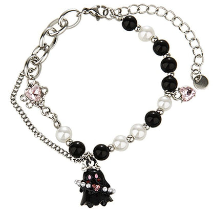 Halloween Cute Ghost Beaded Chain Bracelets