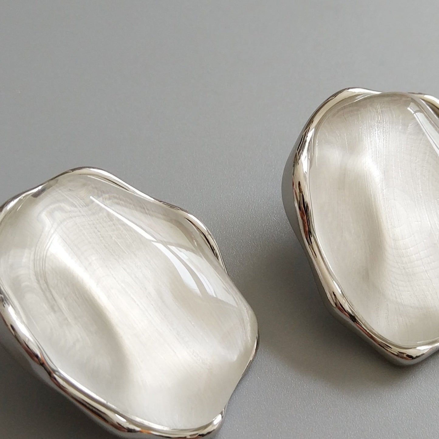 Minimalist Irregular Stone Stud Earrings