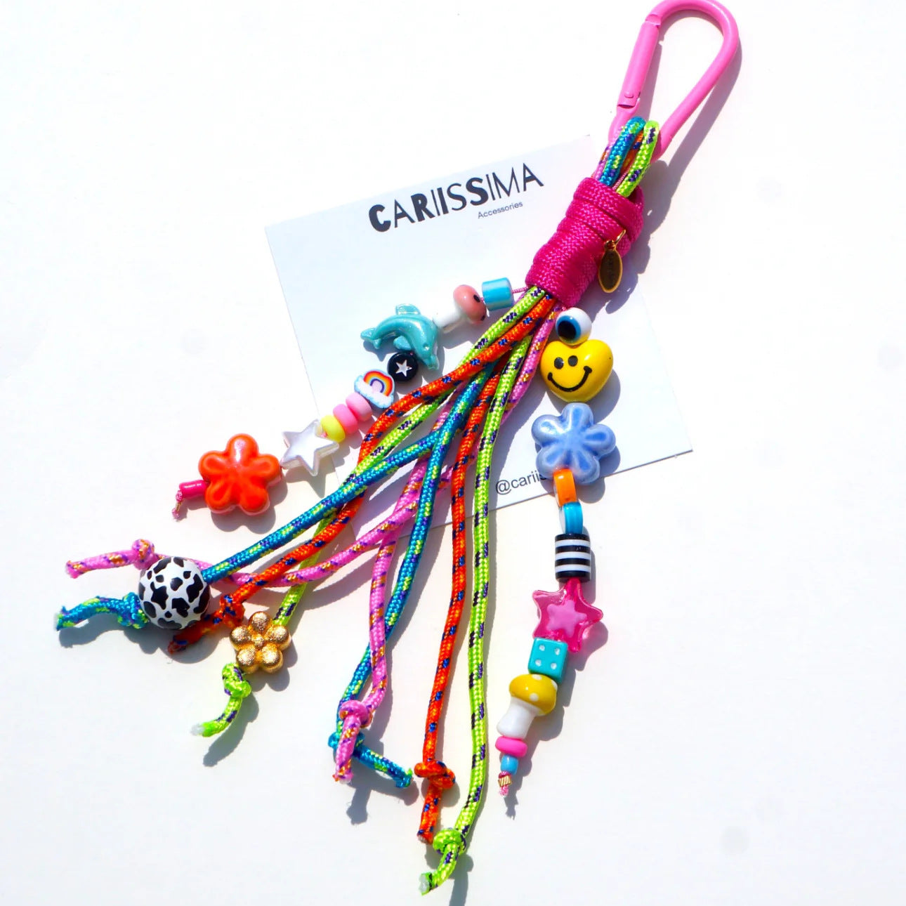 Cute Colorful Cartoon Braided Bag Charm