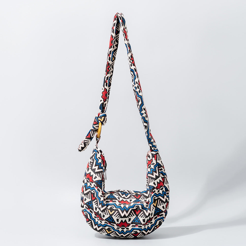 Vintage Print Zipper Bags