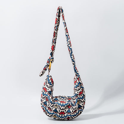 Vintage Print Zipper Bags