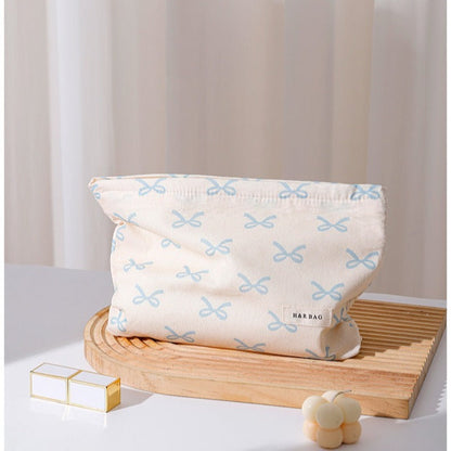 Minimalist Bow Print Portable Storage Pouch