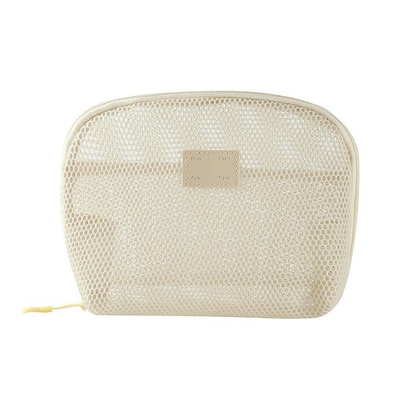Solid Color Mesh Mini Make Up Bags
