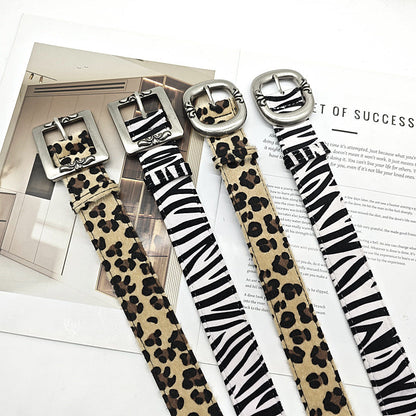Leopard Zebra Punk Simple Belt