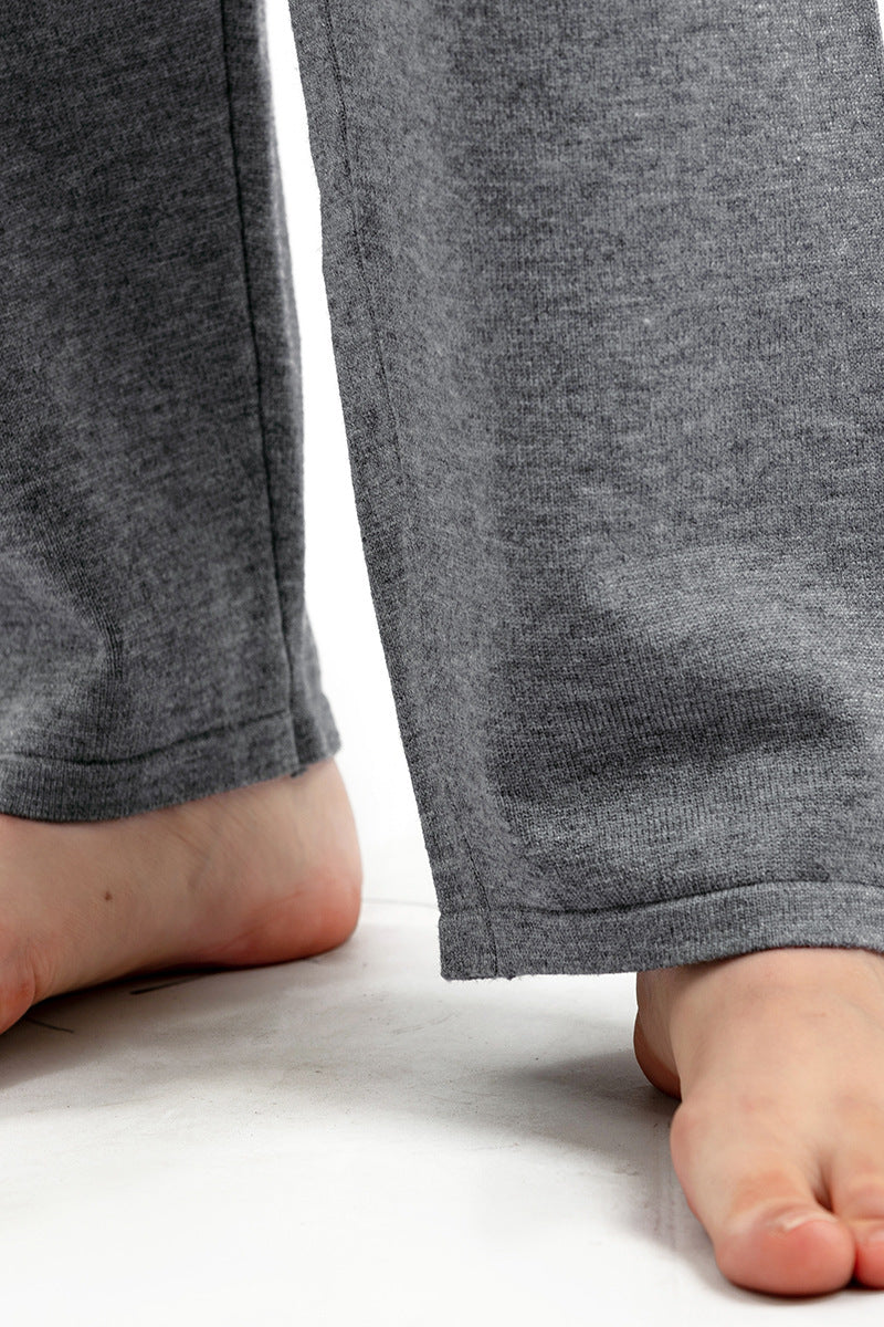 2+Solid Color High Collar Knit Sets