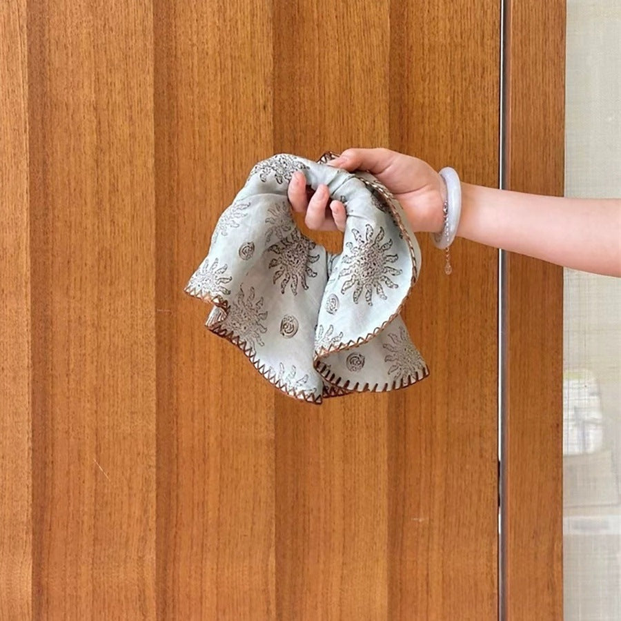 Bohemian Sun Print Elastic Hair Tie