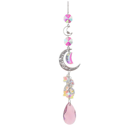 3+ Moon Star Crystal Suncatcher Hangings