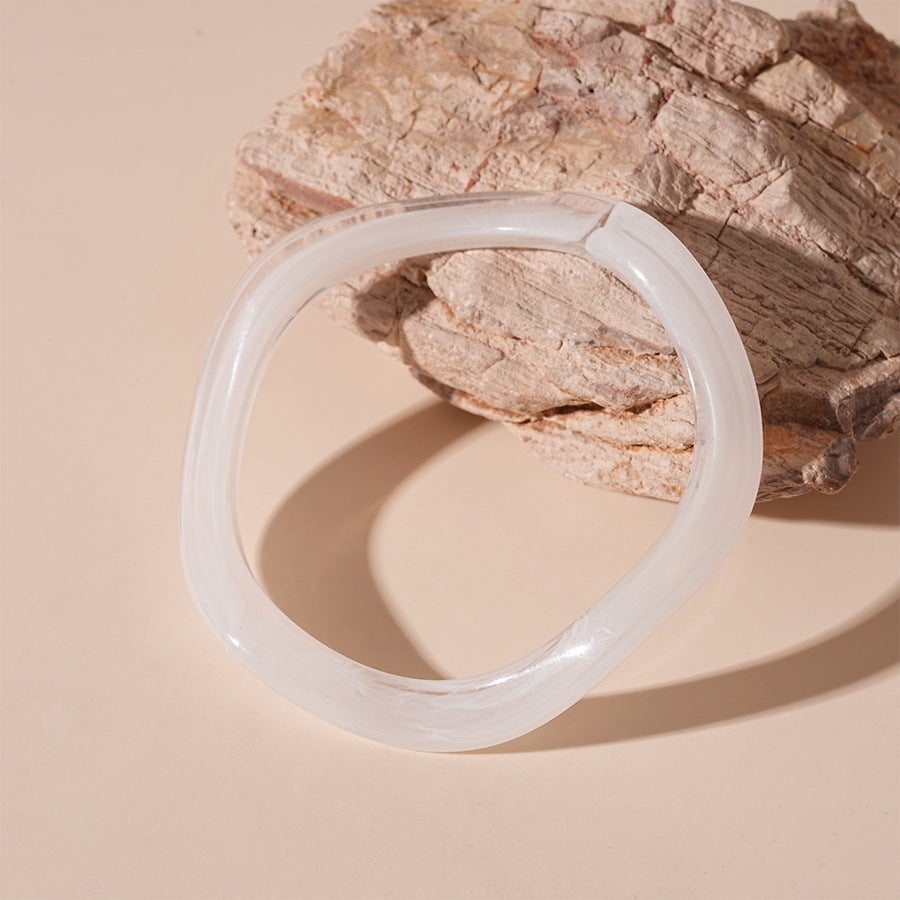 Irregular Wave Single Acrylic Bracelet