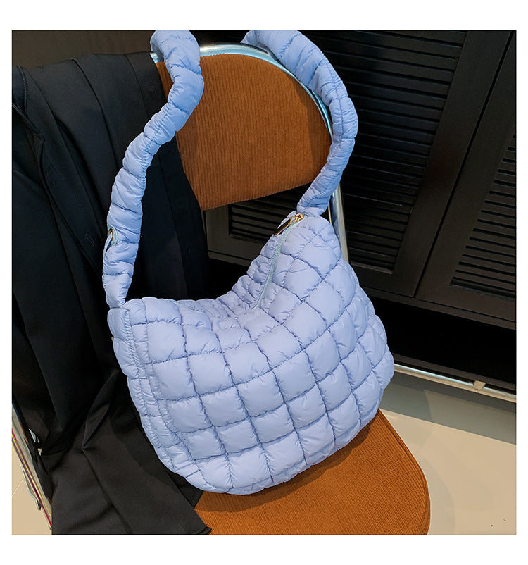 Solid Color Cloud Bag Casual Daily Shoulder Bag