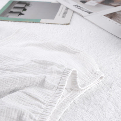 White Loose Casual Sleepwear Sets