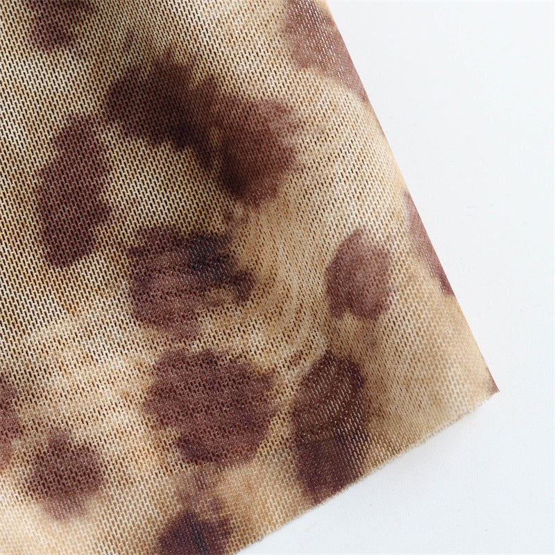 Simple Print Spaghetti Strap Maxi Dress