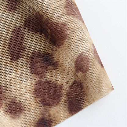 Simple Print Spaghetti Strap Maxi Dress