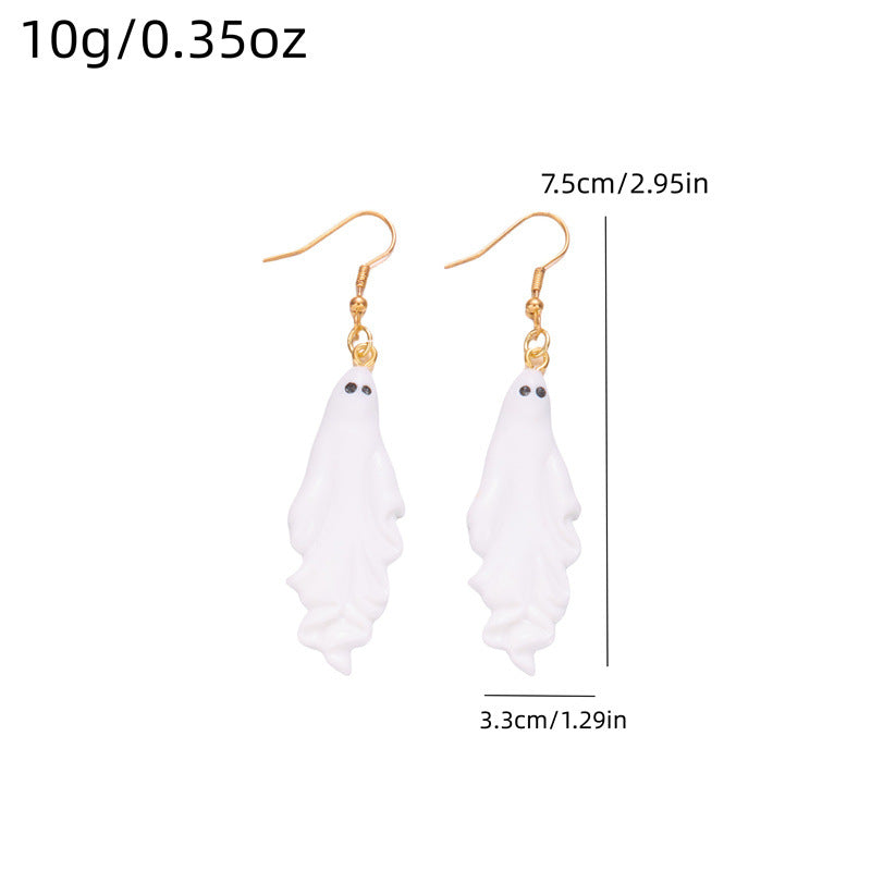 Halloween Funny Ghost Dangle Drop Earrings