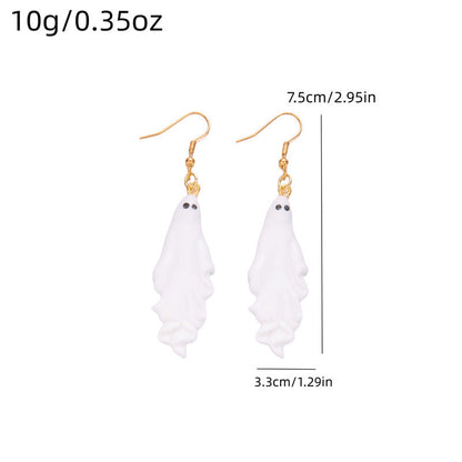 Halloween Funny Ghost Dangle Drop Earrings