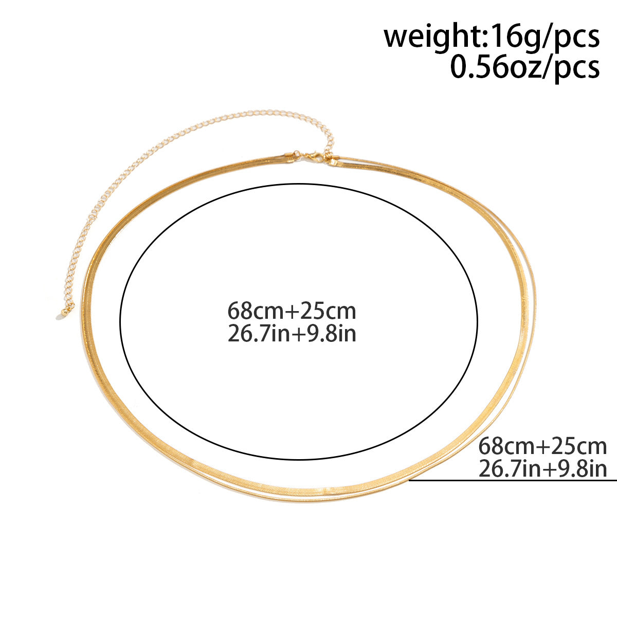 Minimalist Double-Layer Snake Waist Chain