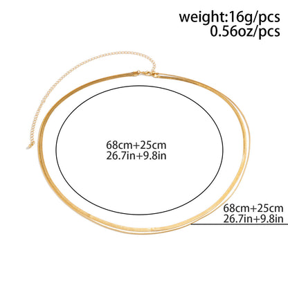 Minimalist Double-Layer Snake Waist Chain