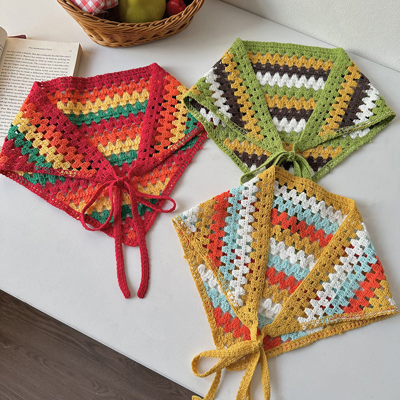 Bandeau bandana à rayures arc-en-ciel